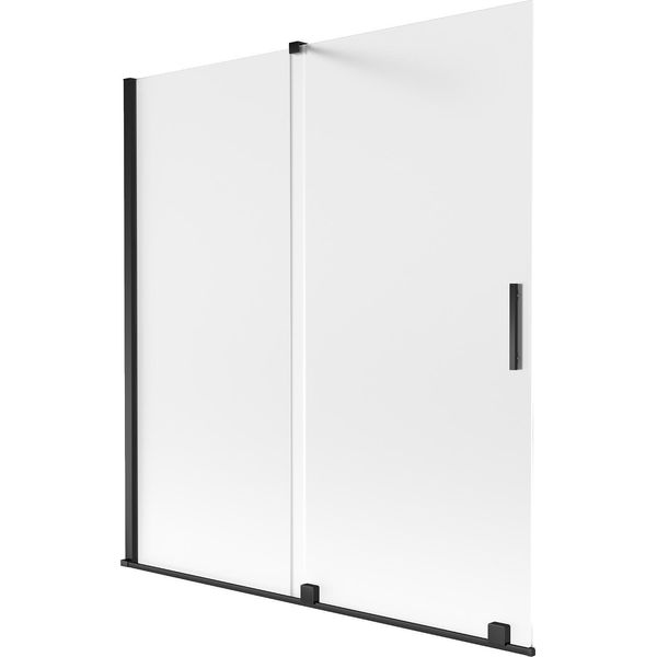 Mexen Velar Parete Doccia 2 Ante Scorrevoli 150 X 150 Cm, Satinato, Nero - 896-150-000-31-70-image
