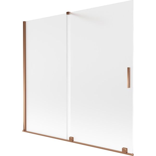 Mexen Velar Paratia Per Vasca Da Bagno A 2 Pannelli Scorrevoli 170 X 150 Cm, Smerigliato, Oro Rosa - 896-170-000-31-60-image
