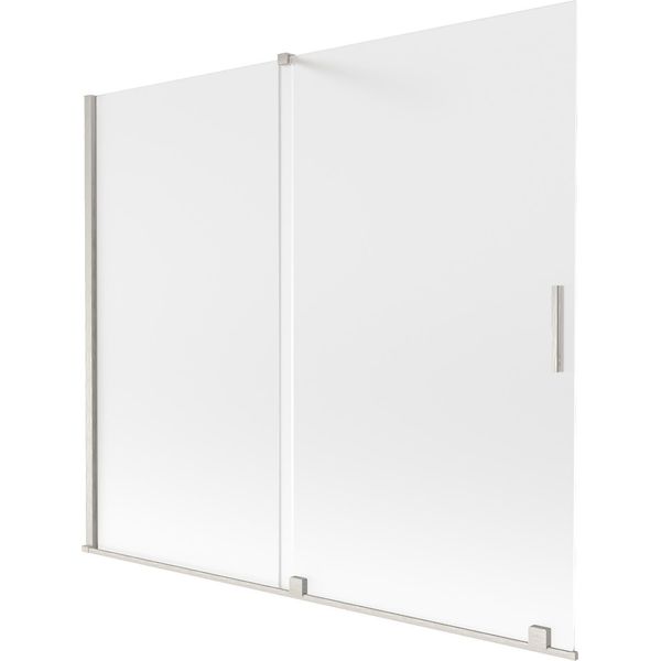 Mexen Velar Paratia Da Doccia A 2 Ante Scorrevoli 180 X 150 Cm, Satinato, Nichel Spazzolato - 896-180-000-31-97-image