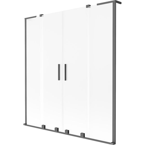 Mexen Velar L Duo Paratia Doccia 2 Ante Scorrevoli 150 X 150 Cm, Brina, Metal Gun - 896-150-003-32-95-image