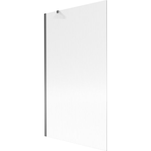 Mexen Next Paratia Per Vasca Da Bagno A 1 Anta 100 X 150 Cm, Righe, Gun Metal - 895-100-000-00-09-95-image