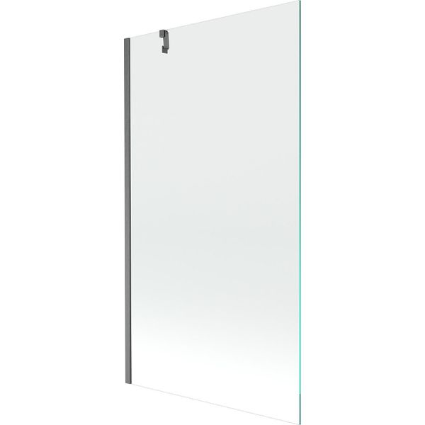 Mexen Next Paratia Da Bagno 1-Anta 100 X 150 Cm, Trasparente, Grigio Canna Di Fucile Spazzolato - 895-100-000-00-00-66-image