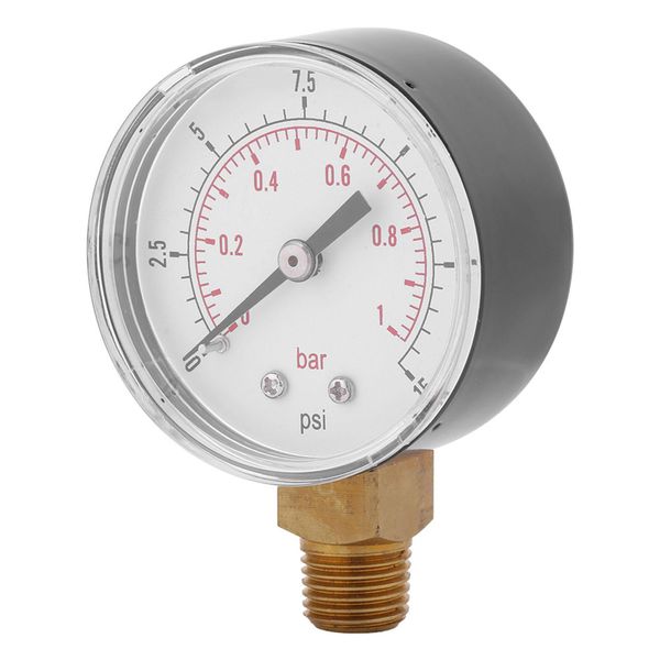 Mini Manometro A Bassa Pressione Per Olio Combustibile O Acqua 0-15Psi/0-1Bar Bspt-image