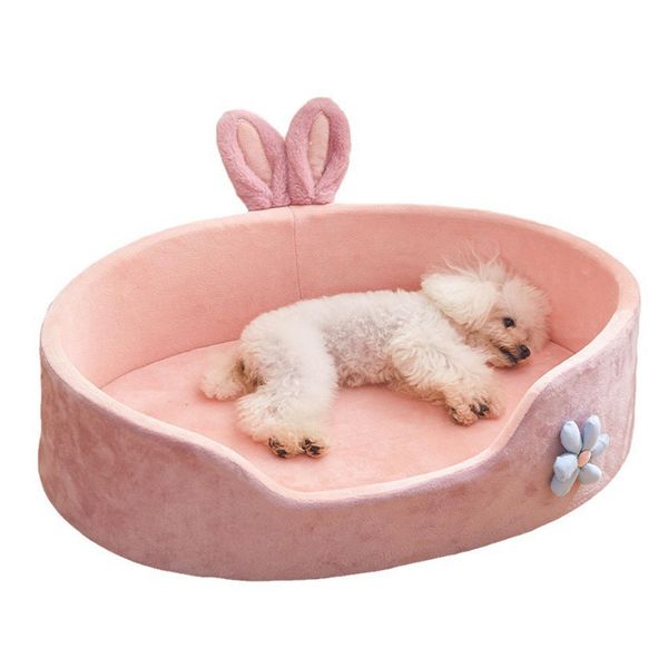 Letto Rosa Per Animali Domestici, Letto Per Cani Rimovibile E Lavabile, Letto Per Gatti Morbido, Confortevole E Caldo Per Le Quattro Stagioni-image