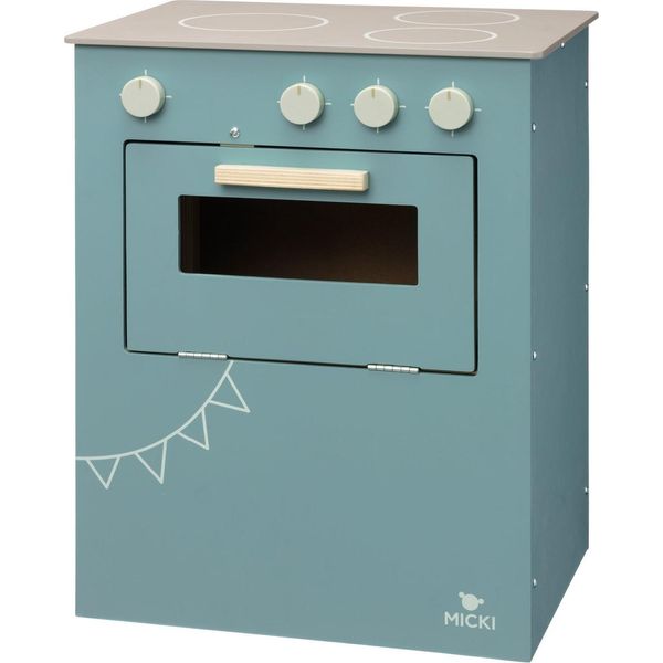 Cucina Da Gioco In Legno Micki - Blu - Cucina Giocattolo Per Bambini-image