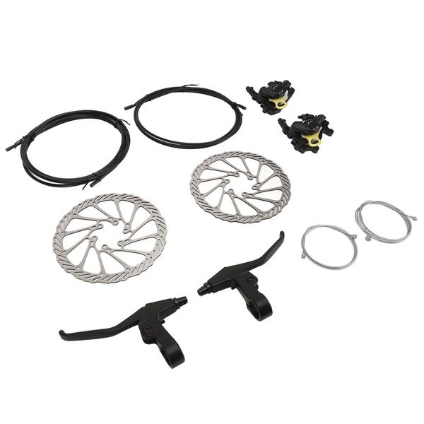 Kit Freni A Disco Bici, Kit Freni A Disco Mountain Bike, Kit Freni A Disco Anteriore Posteriore Bici, Set Pinze Freno A Disco Bici, Kit Freni A Disco Bici Lega Alluminio, Set Freni A Disco Bici Lega Alluminio-image
