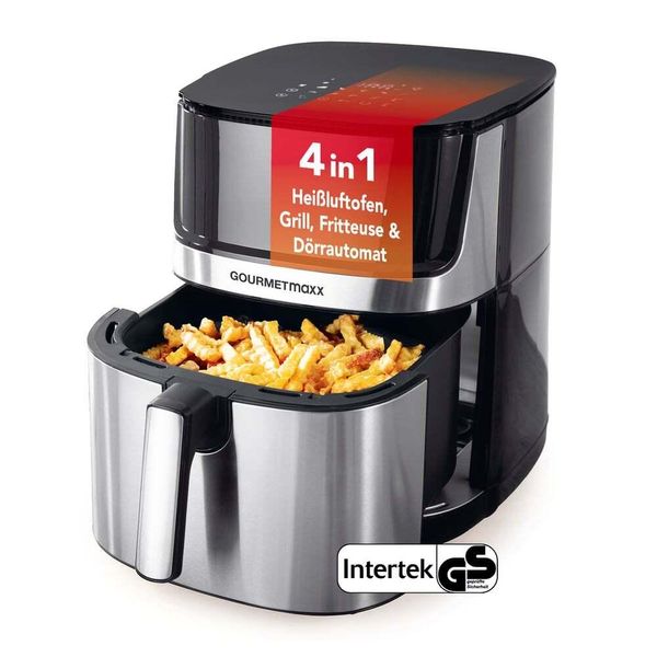 Friggitrice Ad Aria Calda Digitale Gourmetmaxx Con Display Touch E Funzione Timer - 7,5 L-image