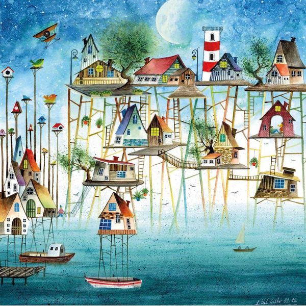 Magnolia Puzzle Pier City - Puzzle 1023 Pezzi Multicolore-image