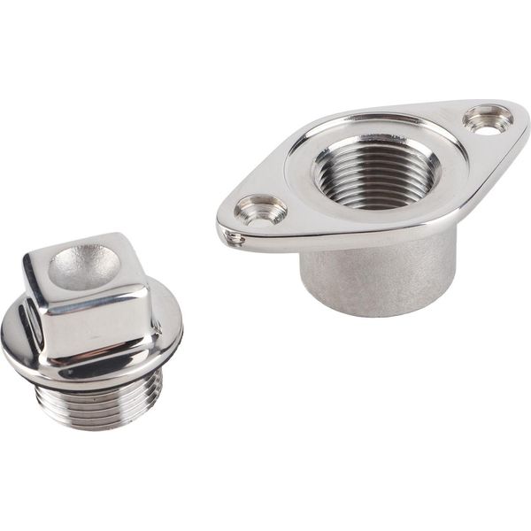 Tappo Di Scarico Per Barca, Tappo Di Scarico In Acciaio Inox, Tappo Di Scarico Per Garboard, Tappo Per Acqua Marino, Tappo Di Scarico Marino, Tappo Di Scarico Per Specchio Di Poppa Della Barca, Tappo Di Scarico Per Pozzetto Di Pesce-image