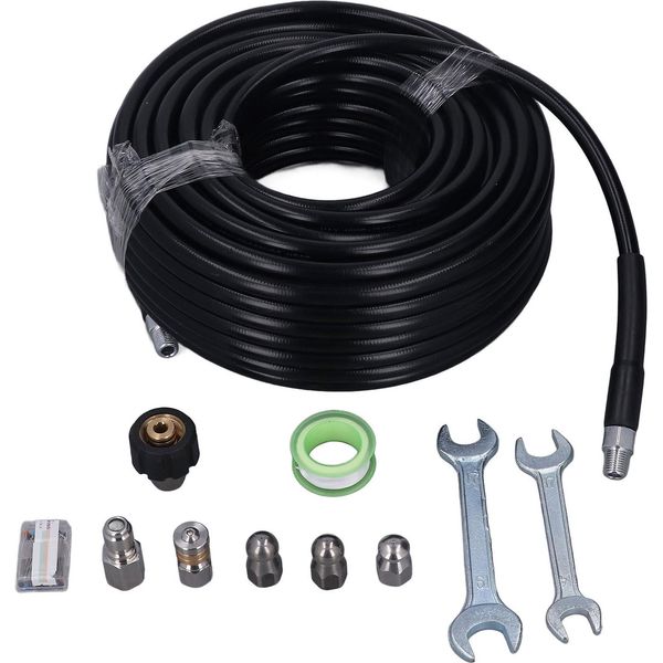 Kit Di Idranti Per Fognature, Tubo Flessibile Di Scarico, Kit Di Idranti Per Fognature Con Rondella Ad Alta Pressione, Tubo Flessibile Di Pulizia Dello Scarico, Tubo Flessibile Della Rondella A Pressione-image