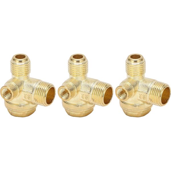 Valvola Di Ritegno, Valvola Di Ritegno A 3 Vie, Valvola Di Ritegno Del Compressore D'aria, Valvola Di Ritegno D'ottone, Valvola Di Ritegno Del Filetto Del Tee, Accessorio Pneumatico A 3 Vie-image