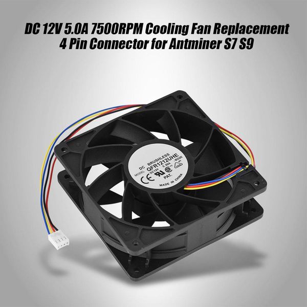 Ventola Di Raffreddamento, Ventola Di Raffreddamento, Ventola Di Raffreddamento A 4 Pin, Ventola Di Raffreddamento Per Antminer S7, Ventola Di Raffreddamento Per Antminer S9, Ventola Di Raffreddamento Per Antminer S7, Ventola Di Raffreddamento A 7500 Giri/Min Per Antminer S9-image