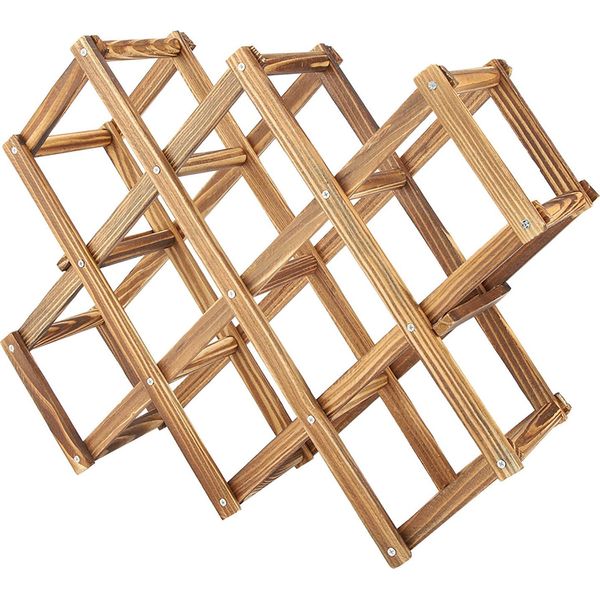 Scaffale Per Vino In Legno, Scaffale Per Vino In Legno, Scaffale Per Vino Da 10 Bottiglie, Espositore Per Vino In Legno, Organizzatore Per Vino In Legno, Scaffale Per Vino In Legno, Scaffale Per Vino-image