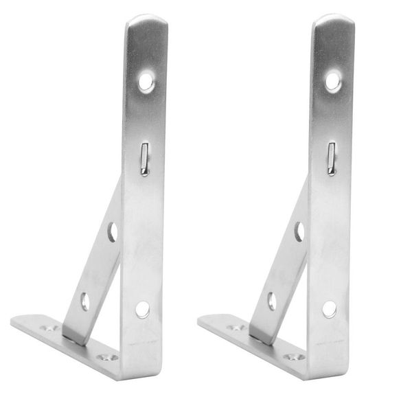 Supporto Triangolare, Supporto A Staffa, Staffa Triangolare Per Scaffale, Supporto In Acciaio Inox, Staffe Angolari-image
