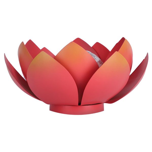 Lampada Di Loto, Luce Solare Del Giardino, Illuminazione Della Decorazione, Lampada Del Fiore Del Led, Decorazione Domestica, Lampada Di Loto Del Led-image