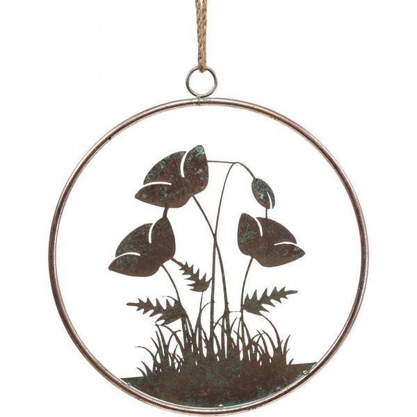 Filigrana Decorazione Da Parete Fiori Metallo Aspetto Vintage Decorazione Primavera-image
