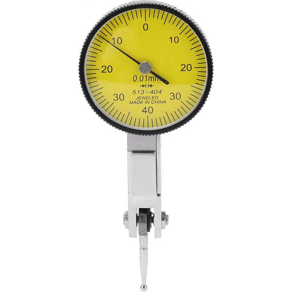 Indicatore Di Prova A Quadrante 0 Mm 40 Mm 0 Mm Gamma 0,01 Mm Accuratezza Preciso Calibro Indicatore Di Prova A Quadrante Giallo-image