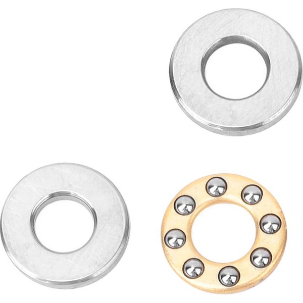 Set Di 10 Pezzi Di Cuscinetti Assiali A Sfere Miniaturizzati In Acciaio Piatto Ad Alta Precisione (F4-9M 4X9X4Mm)-image