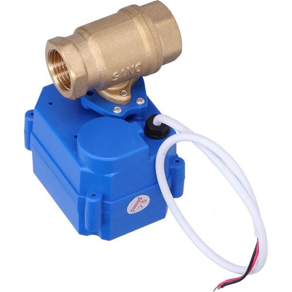 Valvola A Sfera Motorizzata In Ottone Micro Elettrica Diritta Attraverso 1/2In CWX-15N-CR04-DC9~24V-DN15-image