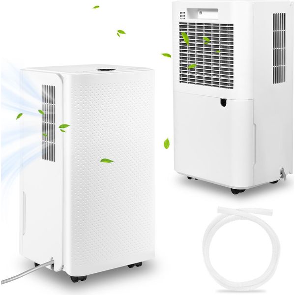 Jayseuw Deumidificatore 16L/Giorno Con Timer 24H, Deumidificatore Per Ambienti 2L Serbatoio Dell'acqua Deumidificatore Deumidificatore Domestico Silenzioso Per Ambienti Fino A 25 M²-image