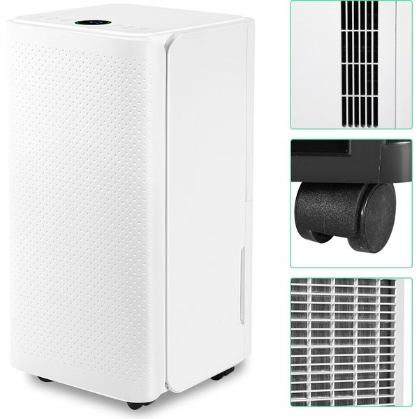 Jayseuw Deumidificatore 16L/Giorno, 20M²-25M², Deumidificatore Per Ambienti 38Db, Deumidificatore 24H Timer, Deumidificatore-image