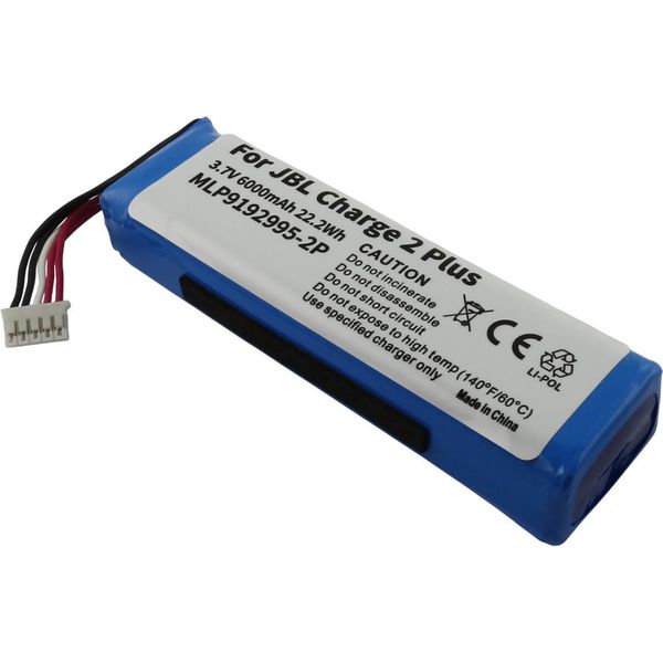 Avizar, Batteria Di Ricambio Jbl Charge 2 Plus 6000 Mah Li-Polymer, Blu-image