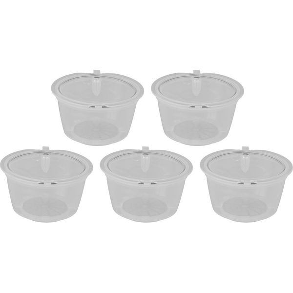 5Pcs 50 Ml Capsula Caffè Riutilizzabile Tazza Filtro Con Cucchiaio Per Dolce Gusto Machinetransparent-image