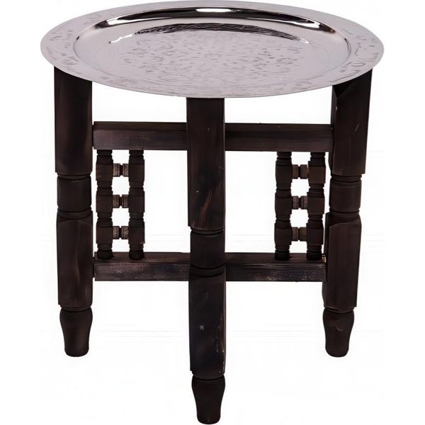 Tavolo Orientale Mehdia - Colore Argento, 40 Cm-image
