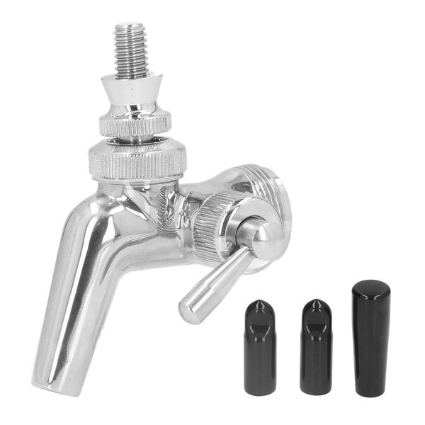 Regolatore Di Flusso Della Birra, Rubinetto Della Birra In Acciaio Inox Con Impugnatura Antipolvere Per La Produzione Di Birra In Casa-image