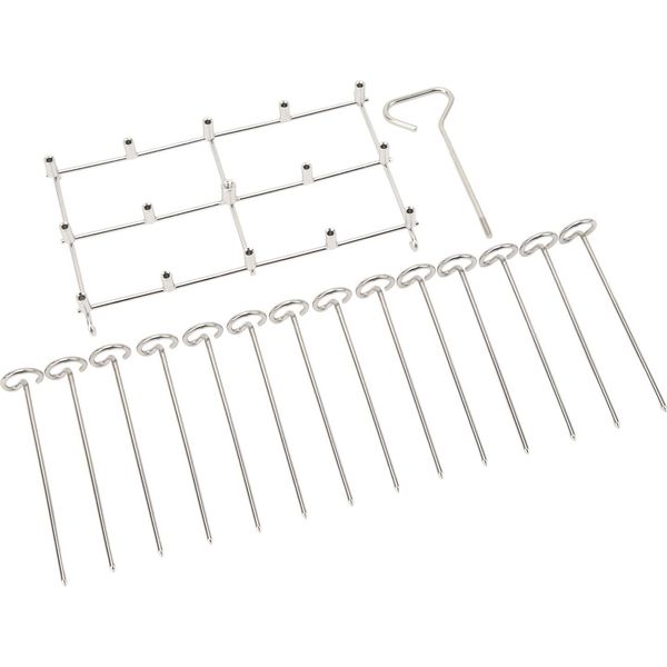 Spit Frittyer Grill Rack Set Griglia Verticale In Acciaio Inox Rotante Per Ninja DZ201 Foodi 8 Quart-image