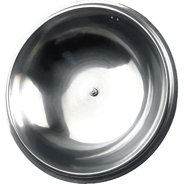 Coperchio Di Pentola In Acciaio Inox Rotondo Alto Parziale Trasparente Visivo Vetro Pentola Zuppa Coperchio Per Casa Ristorante 38 Cm / 14.96In-image