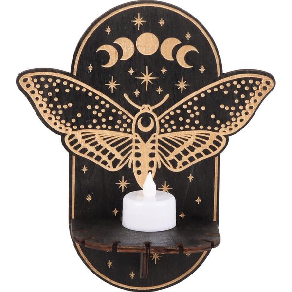 Portacandele In Legno Appeso Decorazione Led Animal Candlestick Crystal Display Stand Per La Meditazione Home Decor-image