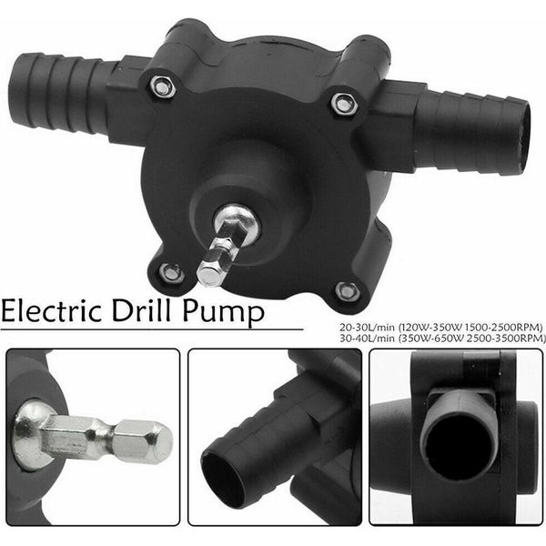 Mini Mano Trapano Elettrico Guidare Autoadescante Pompa Olio Fluido Acqua Pompa Di Trasferimento-image