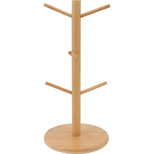 Porta Tazze Da Caffè Porta Tazze Da Caffè In Bambù Salvaspazio Organizzatore Di Rack Per L'esposizione Di Stoccaggio Asciugatura Tazze-image