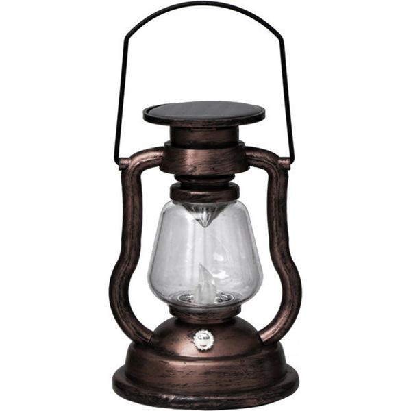 Luce Di Candela A Energia Solare Appesa Led Lampada Ad Olio Tremolante Senza Fiamma Lanterna Solare Illuminazione Esterna Appesa Per Patio Giardino Cortile Tenda-image