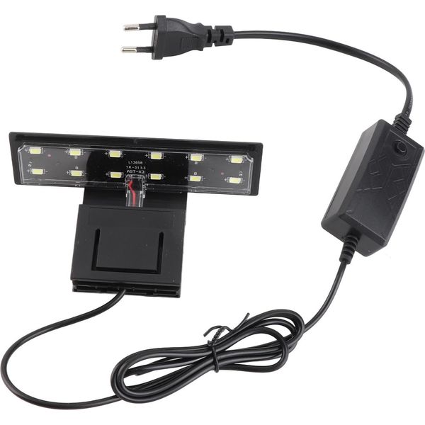6W 12 Led Acquario Luce Pesce Vaso Lampada Luce Bianca Portatile Serbatoio Pesce Lampada-image