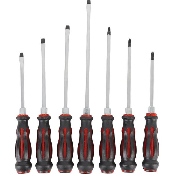 7PCS Cacciaviti Magnetici Set Cromo Vanadio Acciaio Manico Ergonomico Kit Di Strumenti Cacciavite Per Auto Casa Riparazione-image