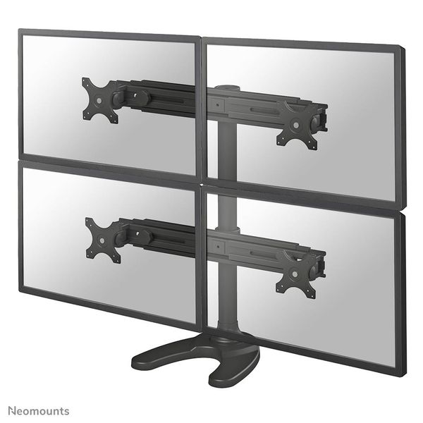 Neomounts FPMA-D700DD4 Supporto Da Tavolo Per Tv A Schermo Piatto 76,2 Cm (30") Nero"-image