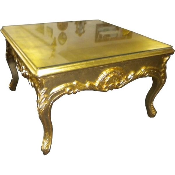 Casa Padrino Tavolino Barocco Oro - Tavolo Da Divano - Tavolo Da Soggiorno - Tavolino Da Salotto-image