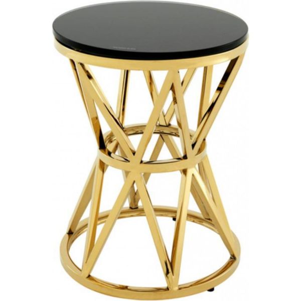 Casa Padrino Tavolino Di Design Art DéCo Oro 29 X H. 39 Cm - Luxury Collection-image