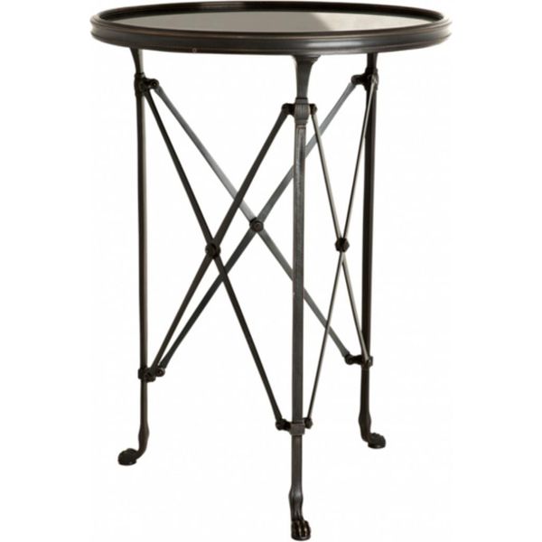 Casa Padrino Tavolino Di Design Art DéCo Antracite 52 X H. 70 Cm - Qualità Lusso-image
