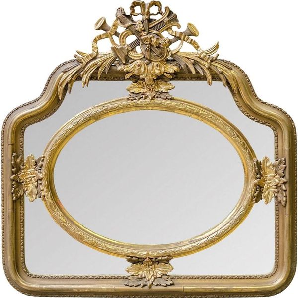 Casa Padrino Specchio Da Parete Barocco Oro 107 X H. 107 Cm - Nobile E Magnifico-image