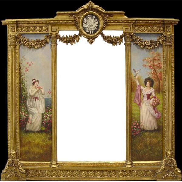 Casa Padrino Specchio Barocco Oro L. 152,5 Cm X H.146,4 Cm - Specchio Da Parete Barocco-image