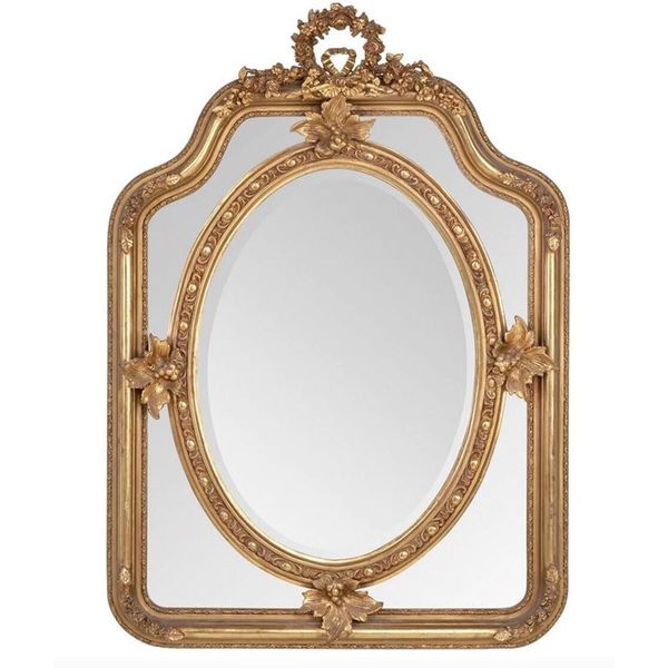 Casa Padrino Specchio Barocco Oro 90 X H 120 Cm - Specchio Da Parete Stile Antico Arredo Soggiorno-image