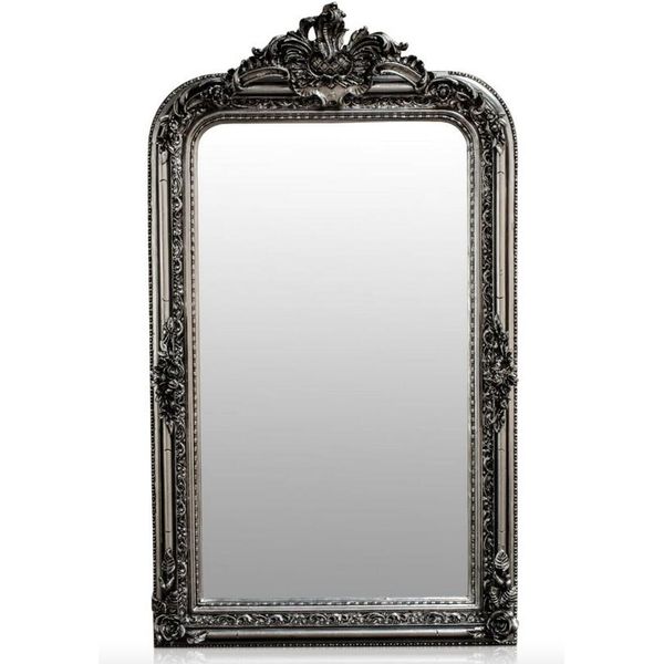 Casa Padrino Specchio Barocco Argento Stile Antico 90 X H. 160 Cm - Specchio Da Parete Arredo-image
