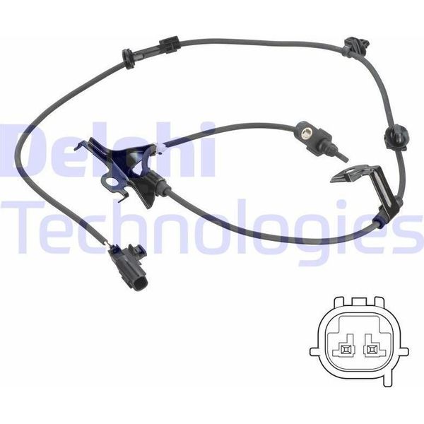 Sensore Abs Delphi Velocità Ruota Anteriore Sinistra Per Toyota Yaris Hatchback (P9) SS20785-image