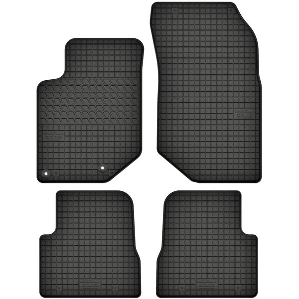 Tappetini In Gomma Adatti Per Opel Corsa F (Dal 2019) Set Di Tappetini In Gomma Neri + Stopper-image