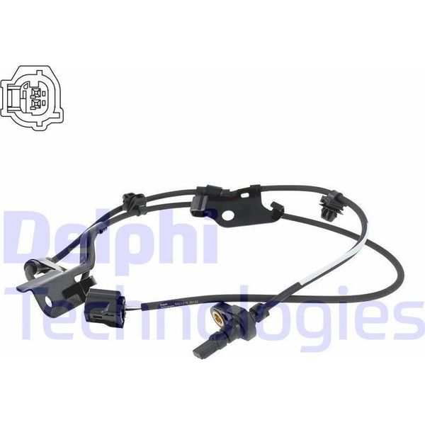 Sensore Abs Delphi Velocità Ruota Anteriore Sinistra Per Toyota Rav 4 Iii (ACA3, Ace, ALA3, GSA3, ZSA3) SS21219-12B1-image