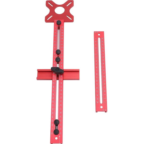 Router Rettifica Scanalatura Staffa In Lega Di Alluminio Cabinet Hardware Jig Cerchio Tagliato Per La Lavorazione Del Legno-image