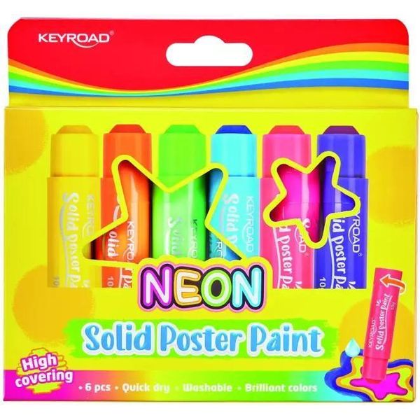 Keyroad Colori Neon In Stick Per Poster 6 Colori X 10G-image